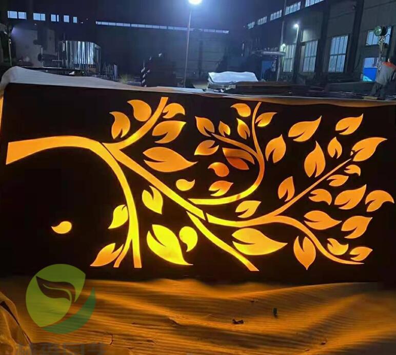 津南耐候钢板灯箱